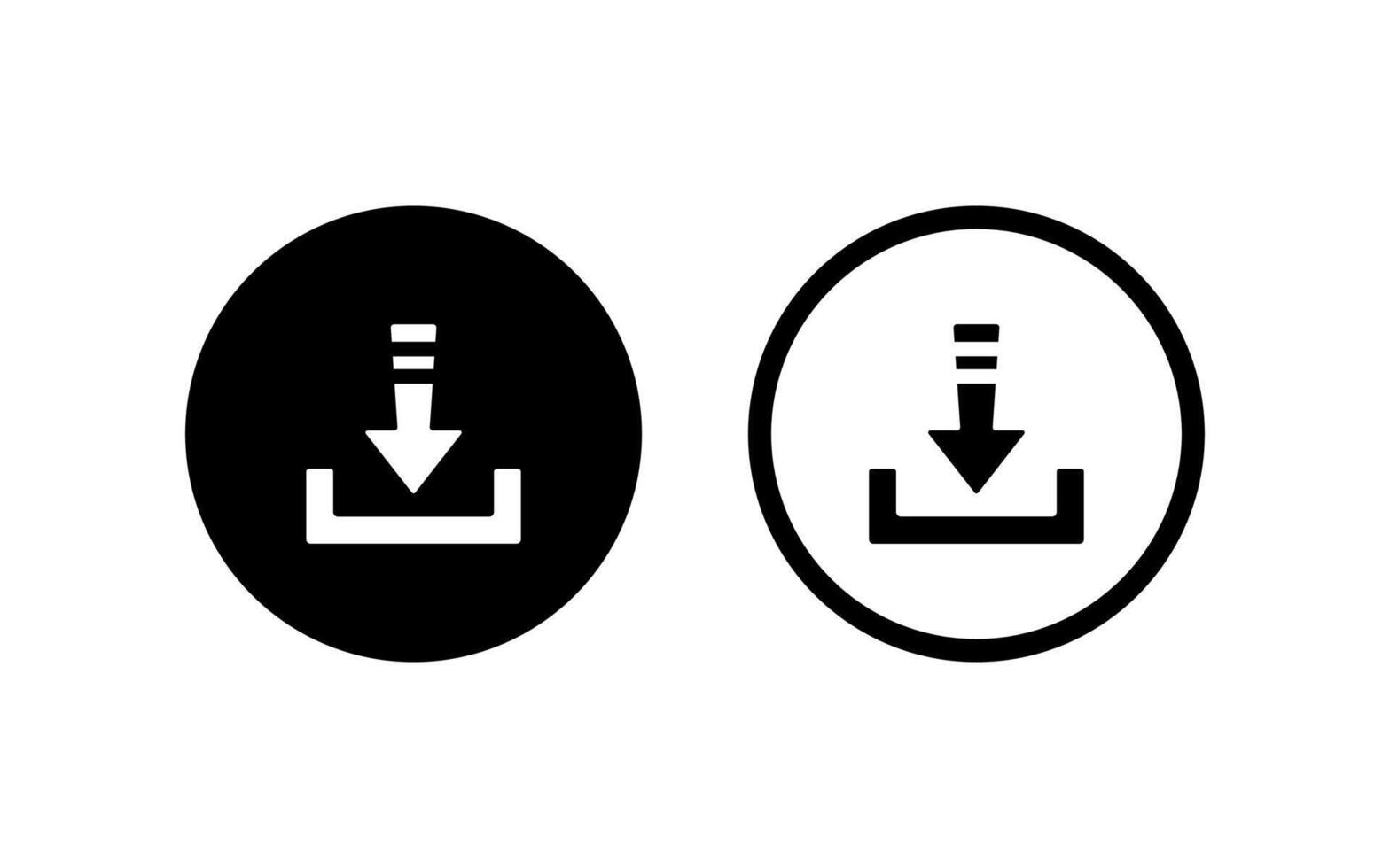 herunterladen Symbol. Vektor isoliert Elemente. schwarz Vektor herunterladen Netz unterzeichnen. Technologie Konzept. Vektor schwarz isoliert Pfeile.