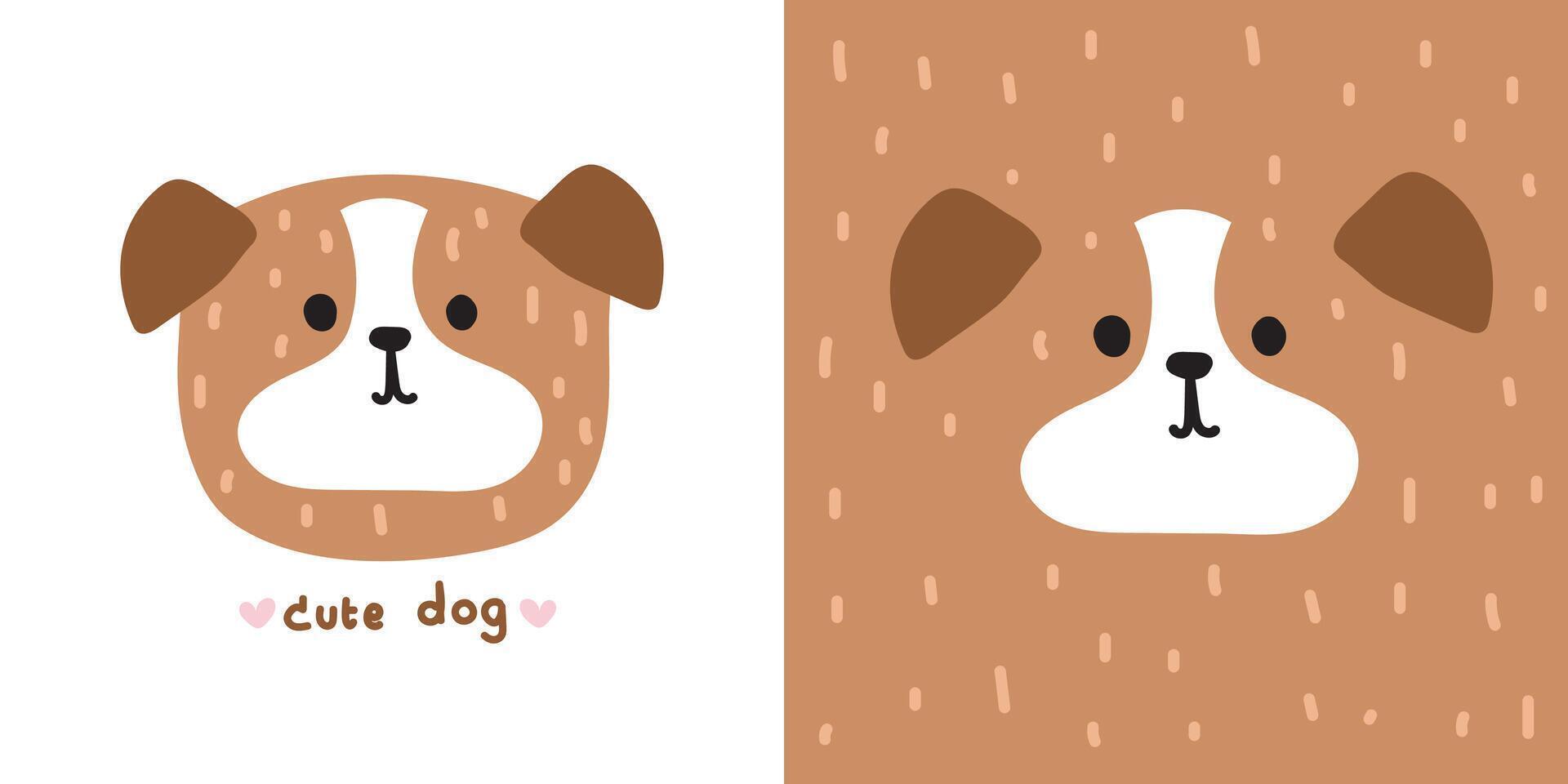 süß Lächeln Hund Gesicht Sanft Haar Hand gezeichnet.pet Kopf Tier Charakter Karikatur design.kid Grafikbild zum Karte, Poster, Druck Bildschirm, Baby Kleidung, T-Shirt, Aufkleber. Welpe. Kawaii. Vektor. Illustration. vektor