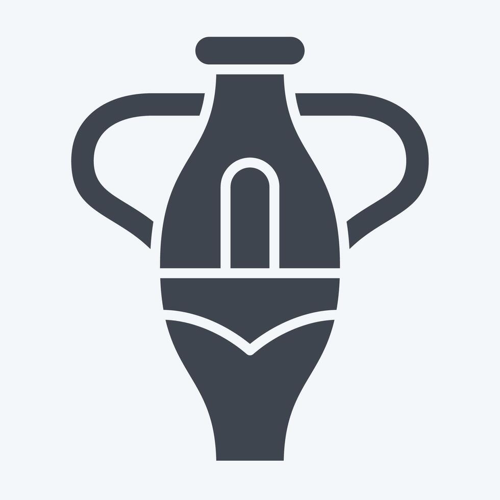 ikon vas. relaterad till söder afrika symbol. glyf stil. enkel design illustration vektor