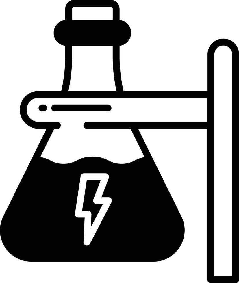 chemisch Glyphe und Linie Vektor Illustration