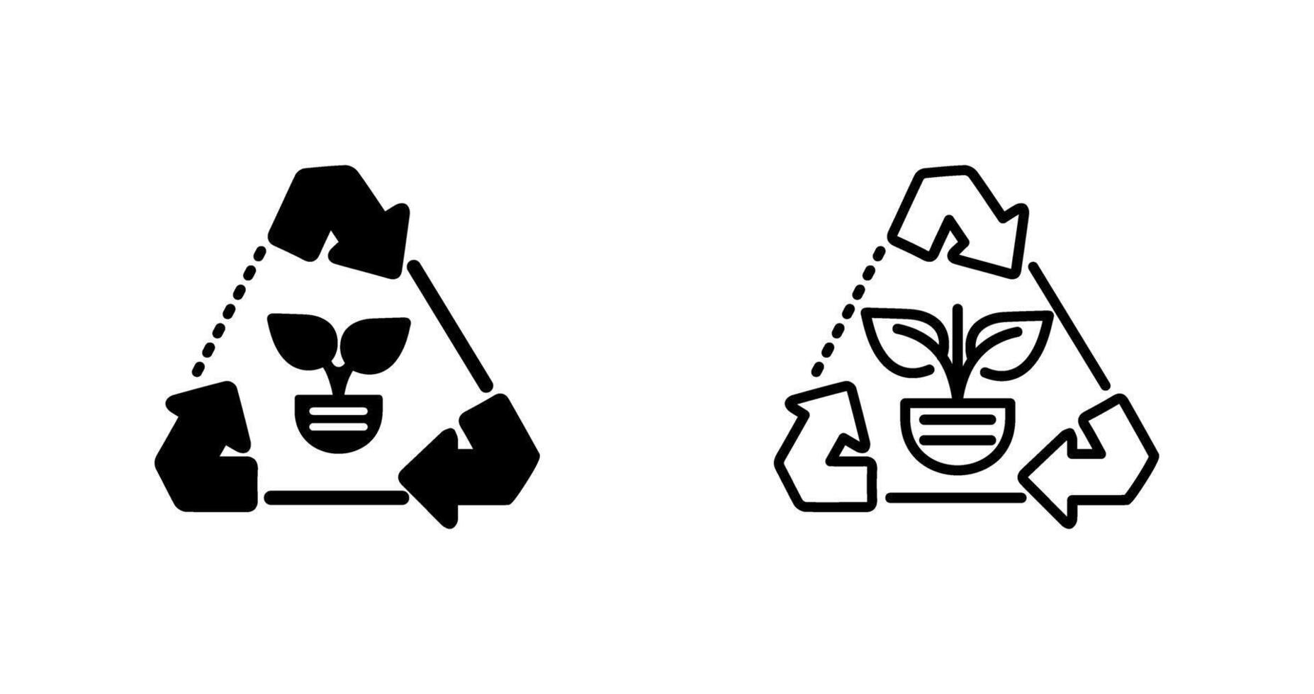 recyceln Pfeile Vektor Symbol