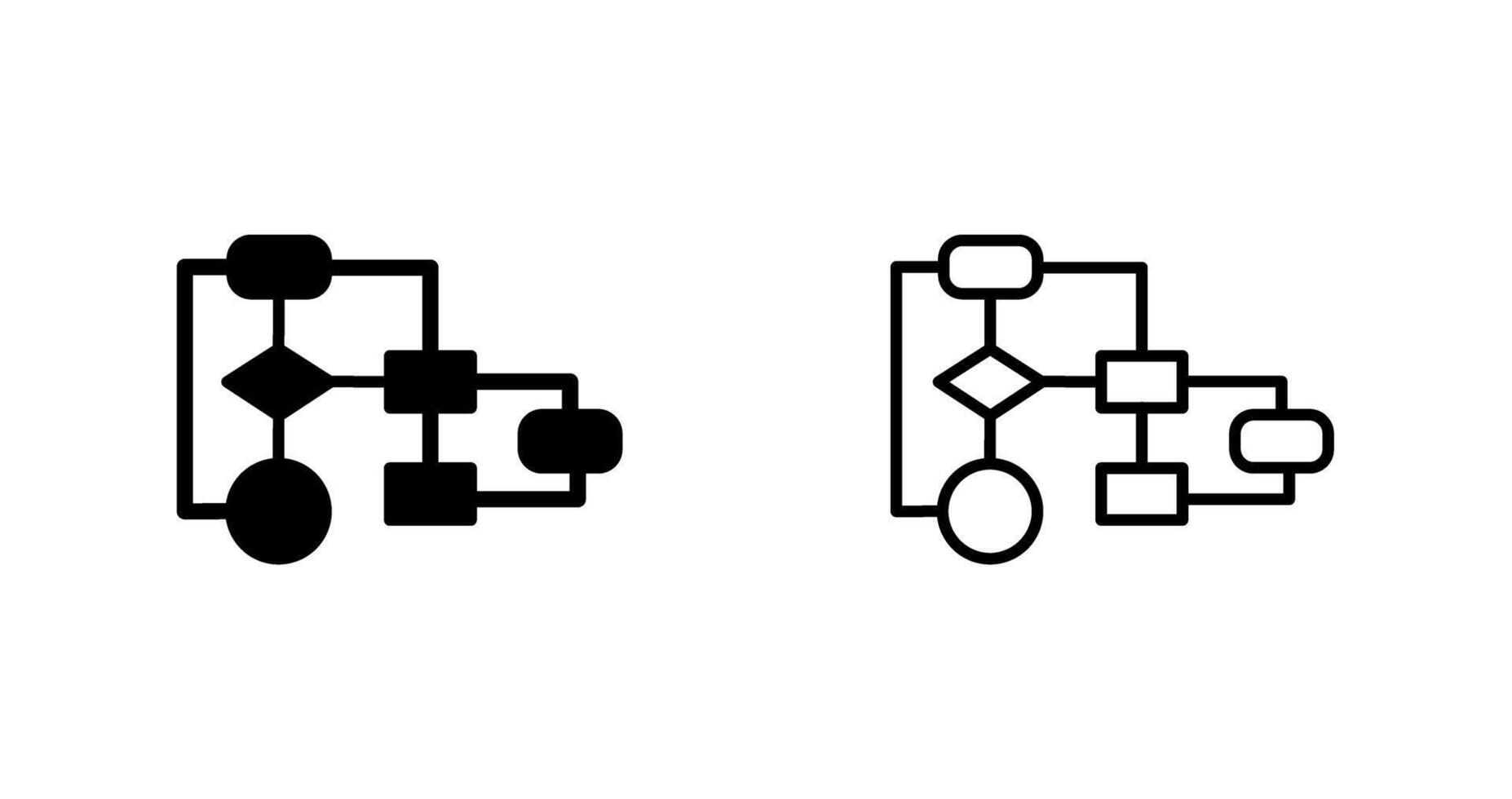 Flussdiagramm-Vektorsymbol vektor