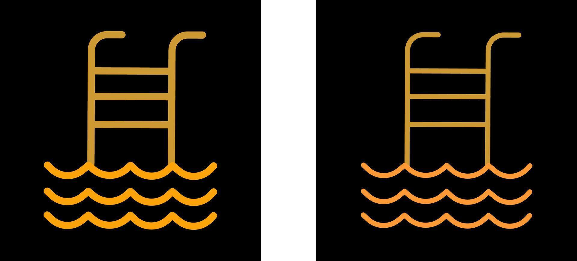 Schwimmbad-Vektor-Symbol vektor