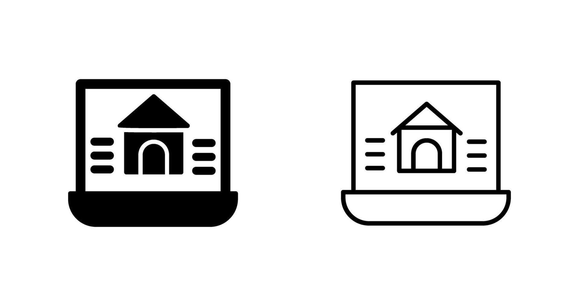 Vektorsymbol für Immobilien vektor