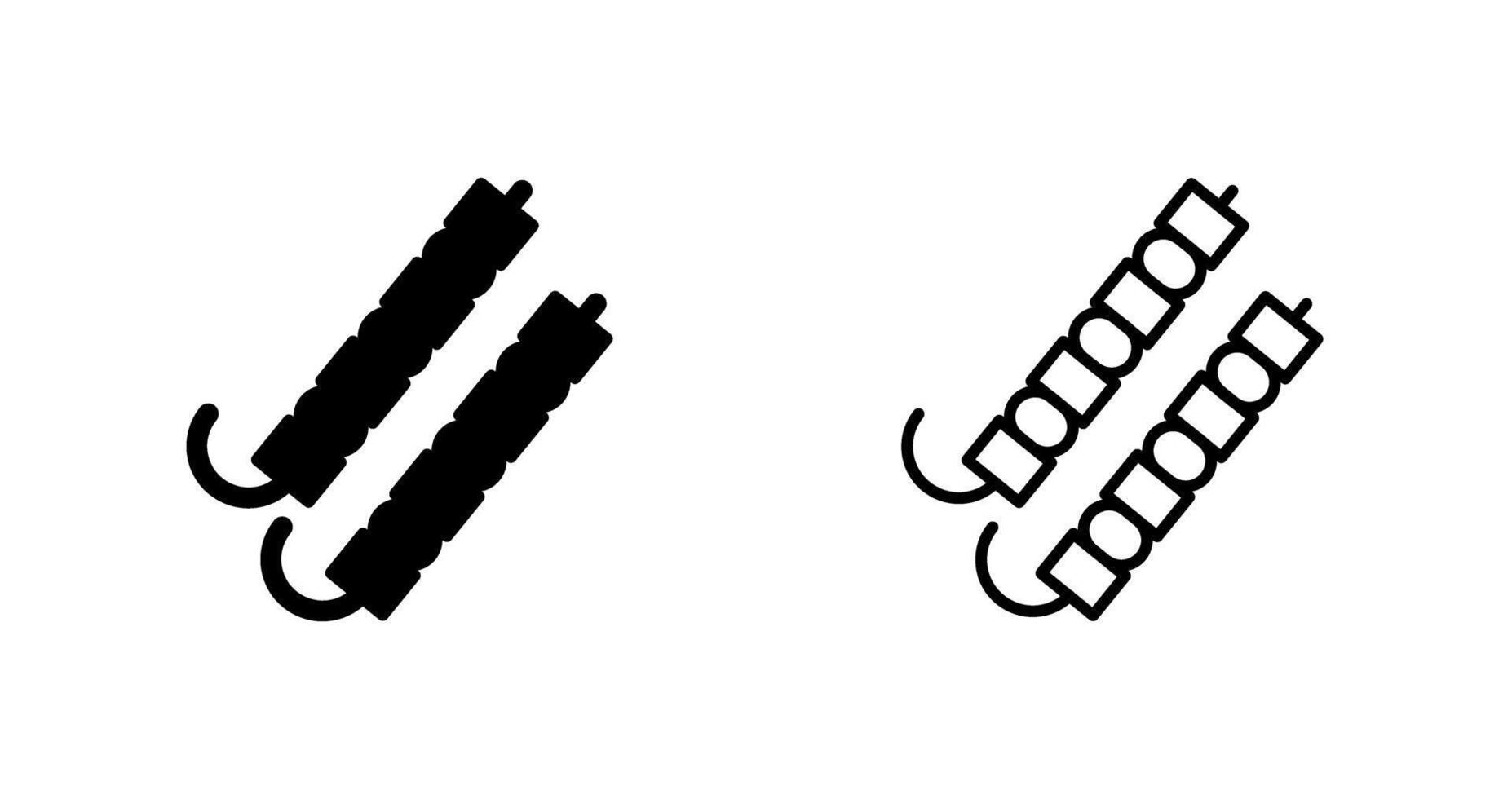 grillspett vektor ikon
