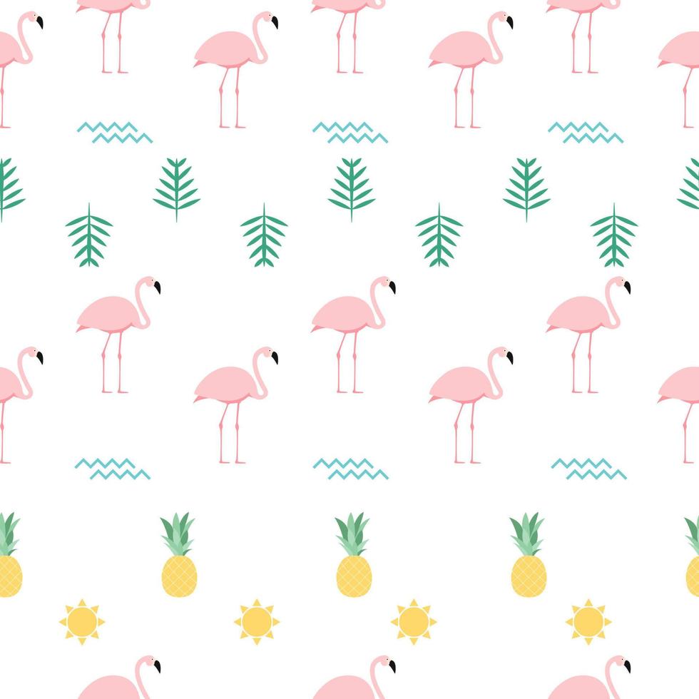 Rosa Flamingo Musterdesign Hintergrund. Vektor-Illustration vektor