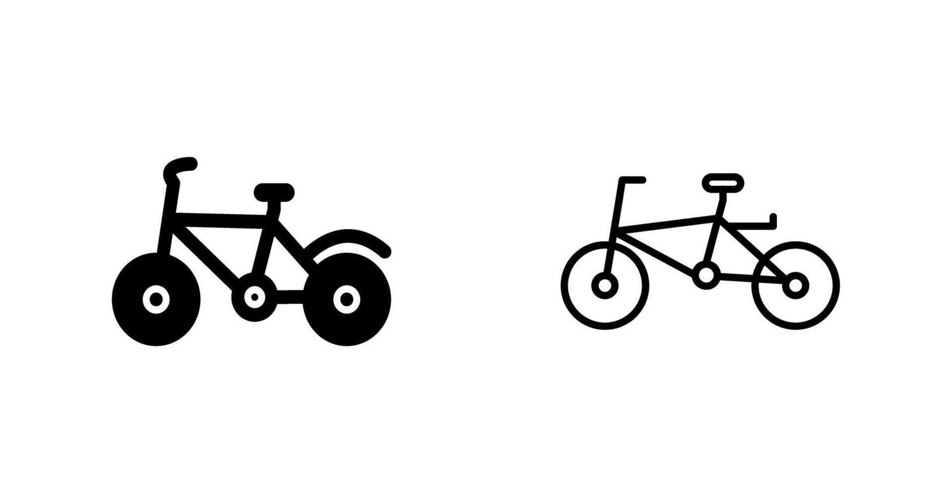 Fahrrad ich Vektor Symbol