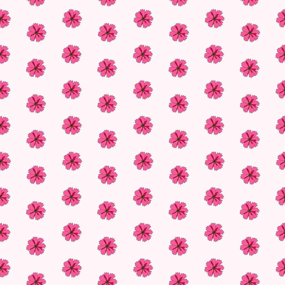 abstrakt handritad blomma sömlösa mönster bakgrund. vektor illustration