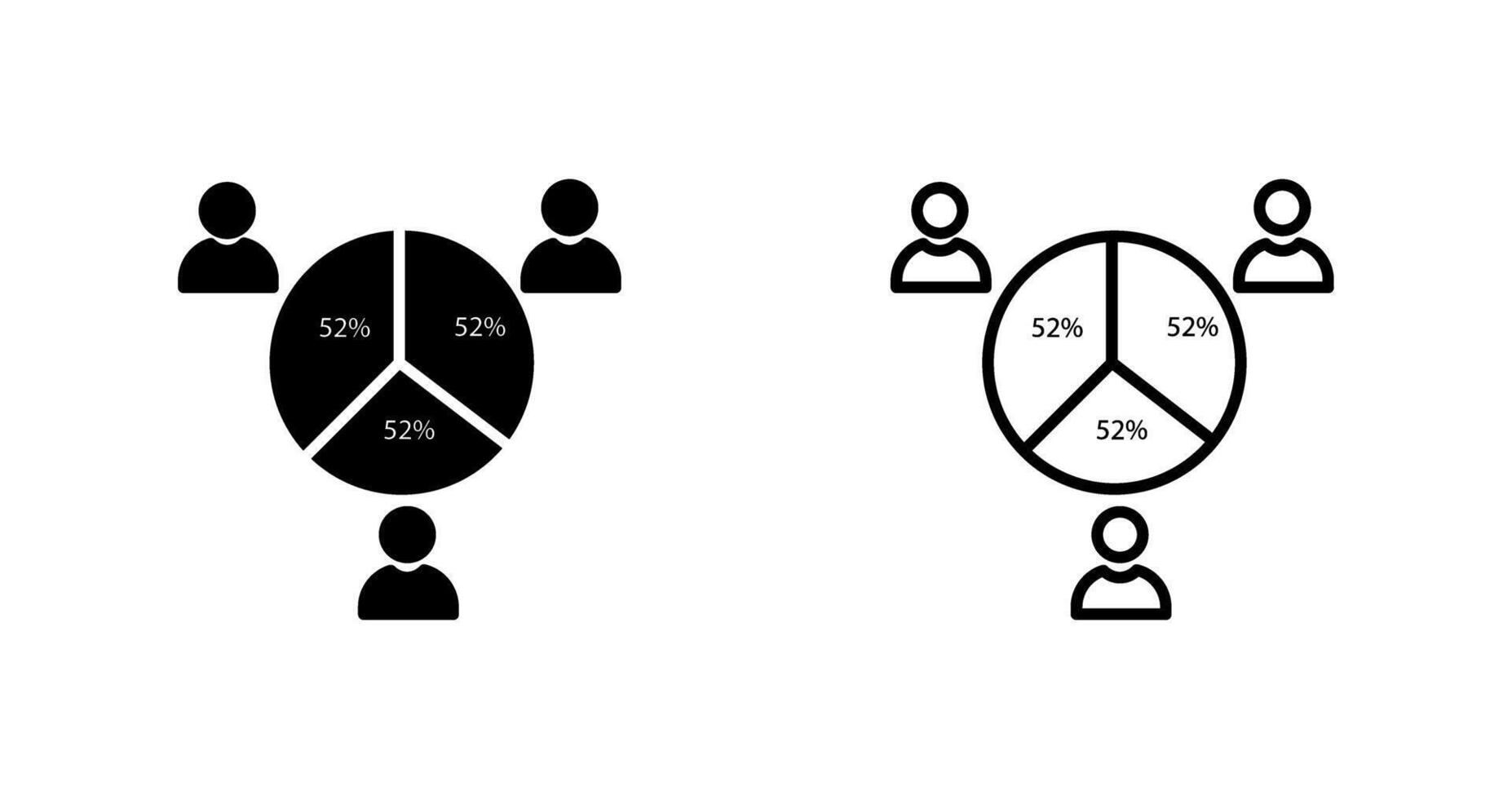 Vektorsymbol für Kandidatenstatistiken vektor