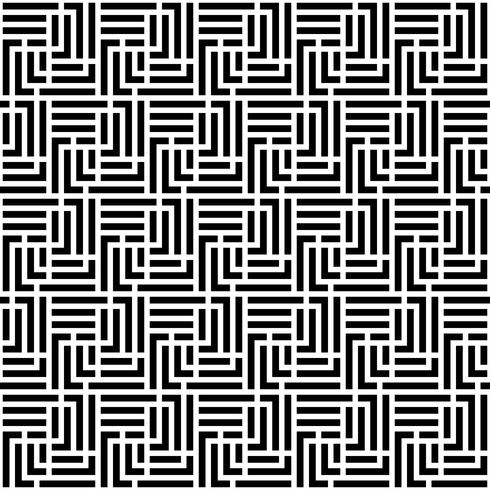 Einfarbiges Labyrinth-nahtloses Muster vektor