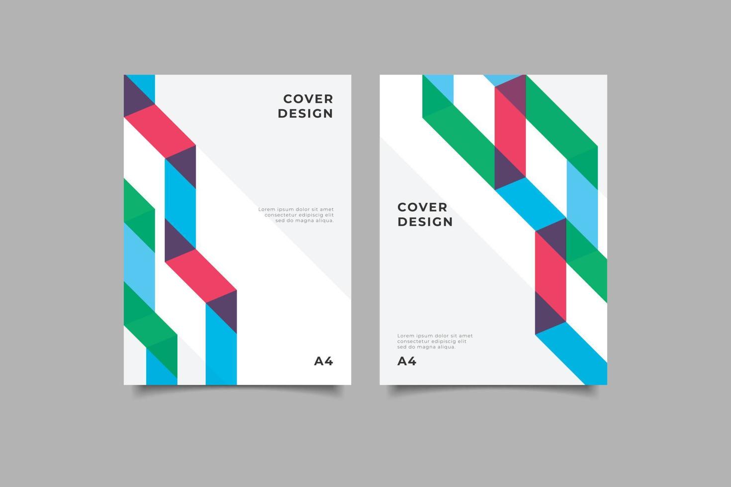Geometrisches Design der Business-Cover-Kollektion vektor