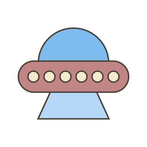 Vektor-UFO-Symbol vektor