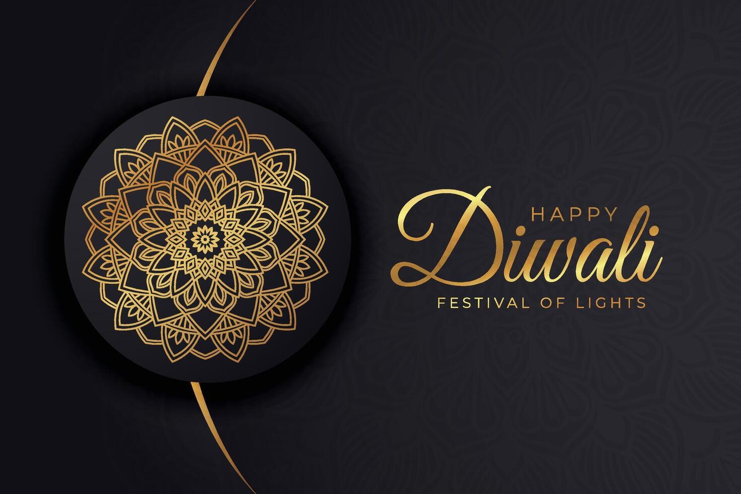 Diwali - - indisch Festival von Beleuchtung, Design Vorlage zum Postkarten, Einladungen, Gruß Karten, Poster, Flyer, Hintergrund und Banner Entwürfe. vektor