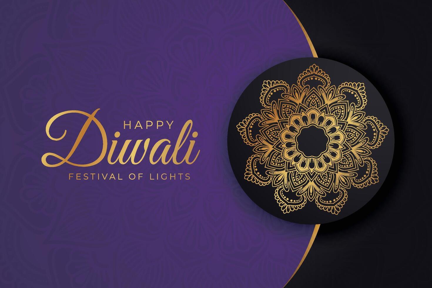 Diwali - - indisch Festival von Beleuchtung, Design Vorlage zum Postkarten, Einladungen, Gruß Karten, Poster, Flyer, Hintergrund und Banner Entwürfe. vektor