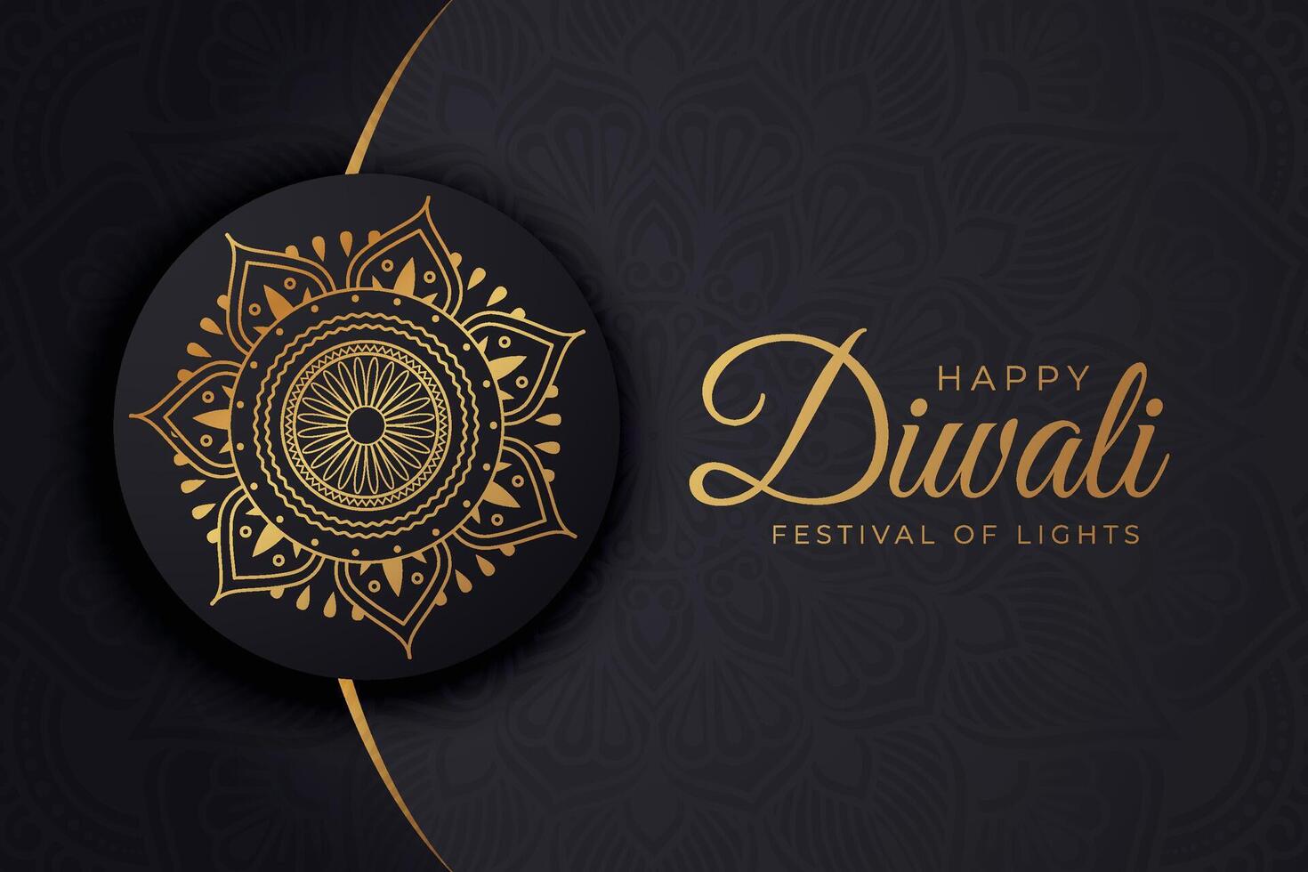 Diwali - - indisch Festival von Beleuchtung, Design Vorlage zum Postkarten, Einladungen, Gruß Karten, Poster, Flyer, Hintergrund und Banner Entwürfe. vektor