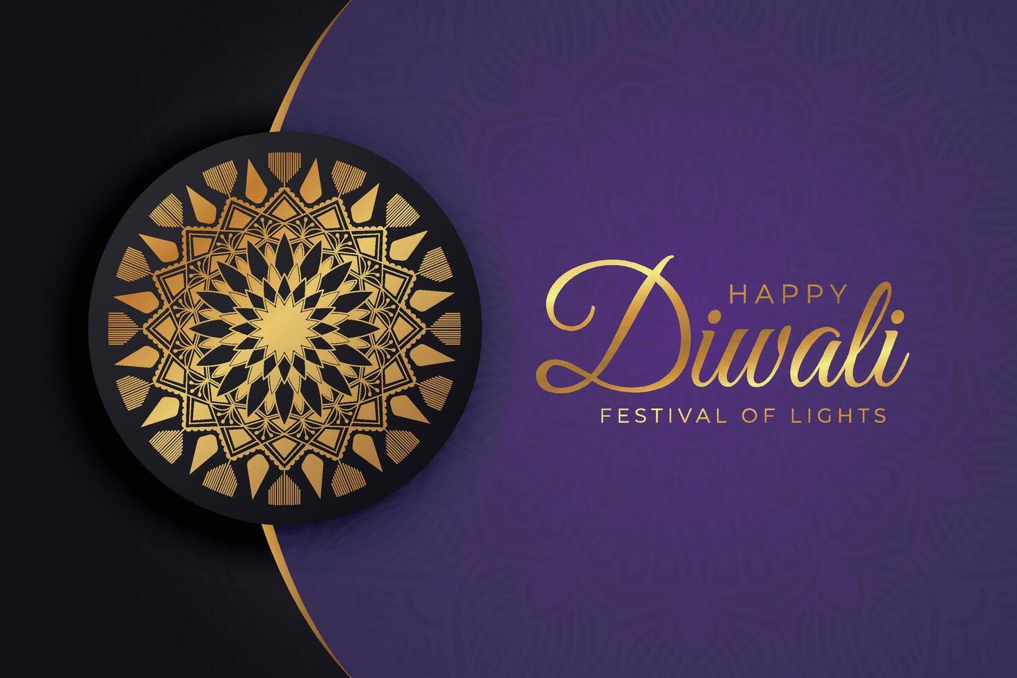 Diwali - - indisch Festival von Beleuchtung, Design Vorlage zum Postkarten, Einladungen, Gruß Karten, Poster, Flyer, Hintergrund und Banner Entwürfe. vektor