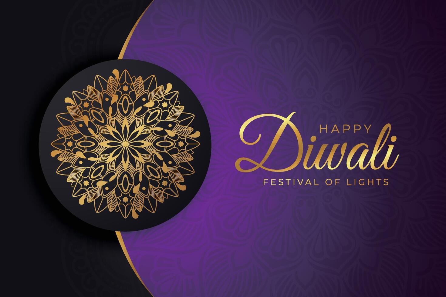 Diwali - - indisch Festival von Beleuchtung, Design Vorlage zum Postkarten, Einladungen, Gruß Karten, Poster, Flyer, Hintergrund und Banner Entwürfe. vektor