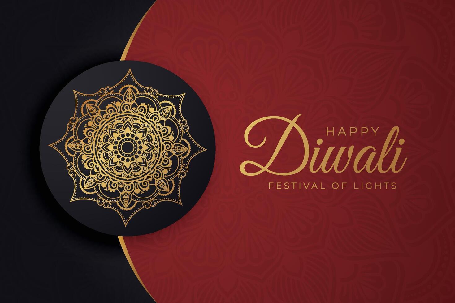 Diwali - - indisch Festival von Beleuchtung, Design Vorlage zum Postkarten, Einladungen, Gruß Karten, Poster, Flyer, Hintergrund und Banner Entwürfe. vektor