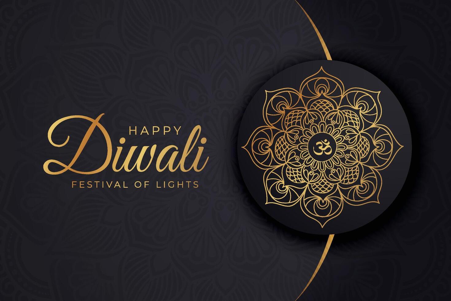 diwali - indisk festival av lampor, design mall för vykort, inbjudningar, hälsning kort, affischer, flygblad, bakgrund och baner mönster. vektor