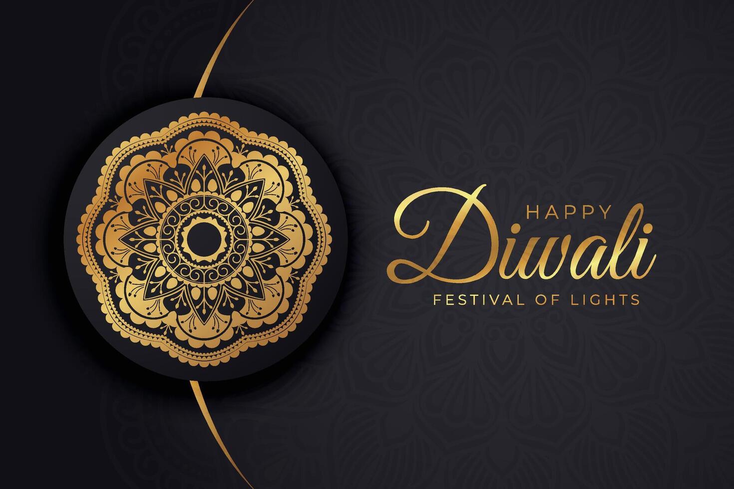 Diwali - - indisch Festival von Beleuchtung, Design Vorlage zum Postkarten, Einladungen, Gruß Karten, Poster, Flyer, Hintergrund und Banner Entwürfe. vektor