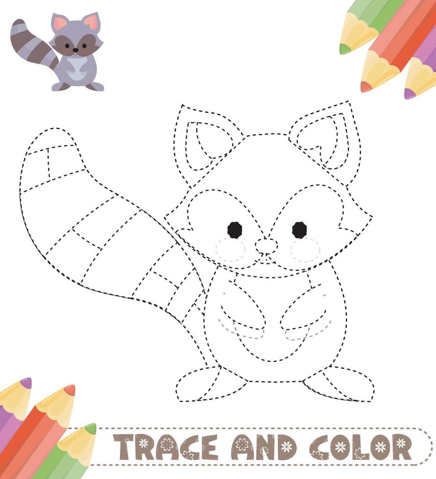 ritad för hand spår och Färg för barn vektor