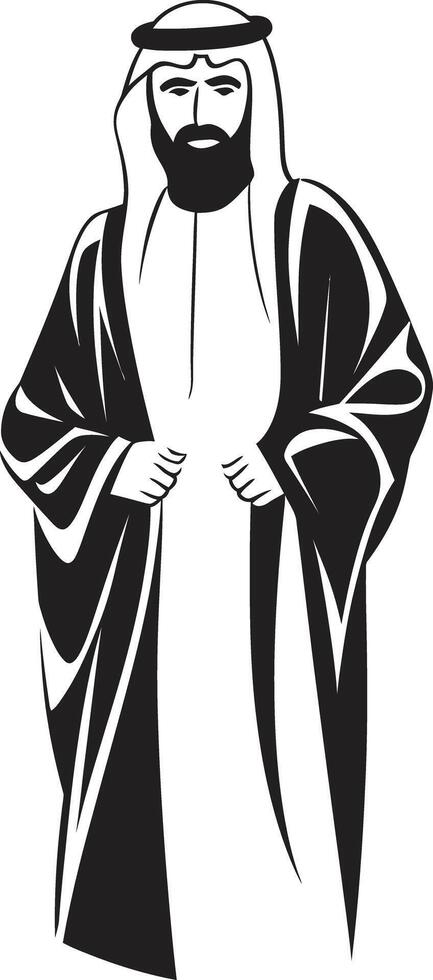 arabisch Erbe einfarbig Symbol präsentieren Arabisch Mann Logo Design im Vektor Silhouette von Anmut schwarz Vektor Logo illustrieren Arabisch Mann im glatt Stil