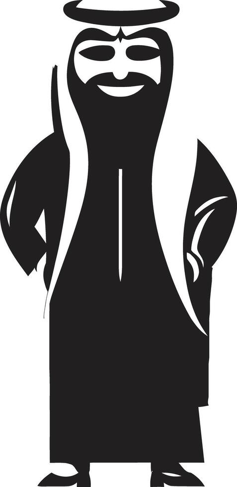 Regal Profil elegant Vektor Logo Design von ein Arabisch Mann Silhouette kulturell Souveränität schwarz Symbol präsentieren Arabisch Mann Logo Design im Vektor