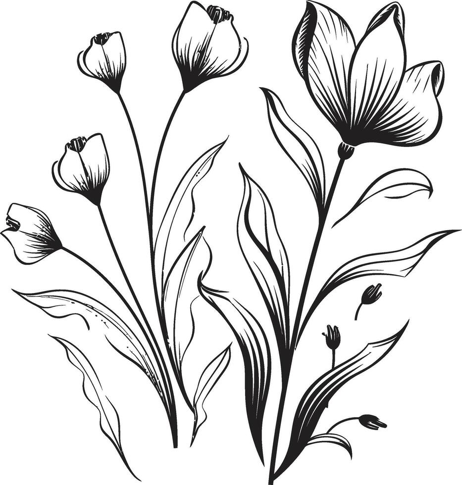trädgård gåta enfärgad emblem terar svart vektor logotyp blomma gobeläng tidlös svart ikon med botanisk blom
