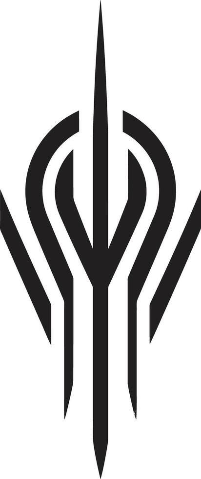 pixelig Fortschritt elegant kybernetisch Emblem im glatt schwarz binär Brillanz einfarbig abstrakt Symbol zum kybernetisch Raffinesse vektor