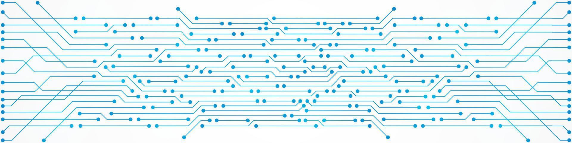 abstrakter Technologiehintergrund, Leiterplatte und Mikrochip, digitale Stromleitung vektor