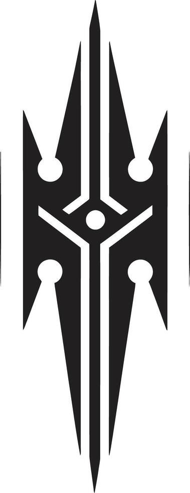 binär blühen glatt kybernetisch Symbol im schwarz einfarbig Roboter Entrückung elegant Vektor Logo illustrieren kybernetisch Harmonie