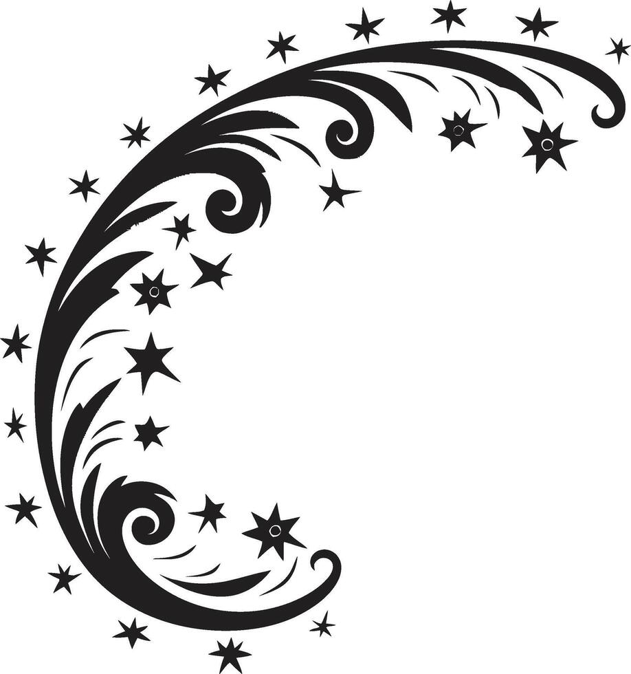 alt Welt Ornament einfarbig europäisch Rand Symbol im elegant schwarz Barock Brillanz schwarz Logo mit Jahrgang europäisch Rand Design vektor