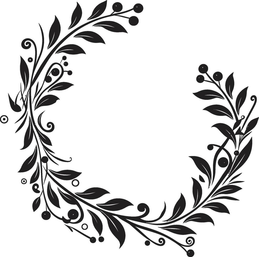 strahlend Rätsel Gekritzel dekorativ Symbol im schwarz temperamentvoll Symmetrie 90 Wörter Gekritzel Rahmen Symbol vektor
