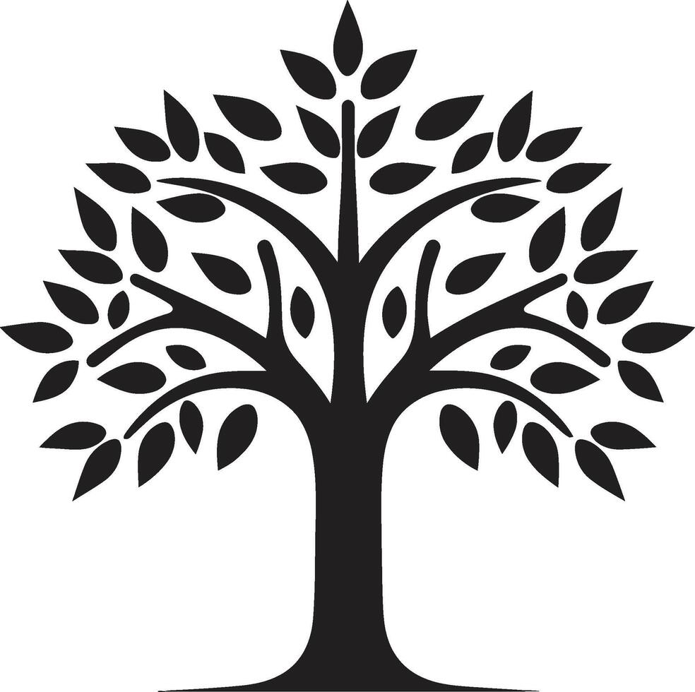 Grün Erbe dynamisch schwarz Logo zum Baum Plantage Initiativen Laube Zuneigung glatt Vektor Symbol bedeuten Baum Plantage