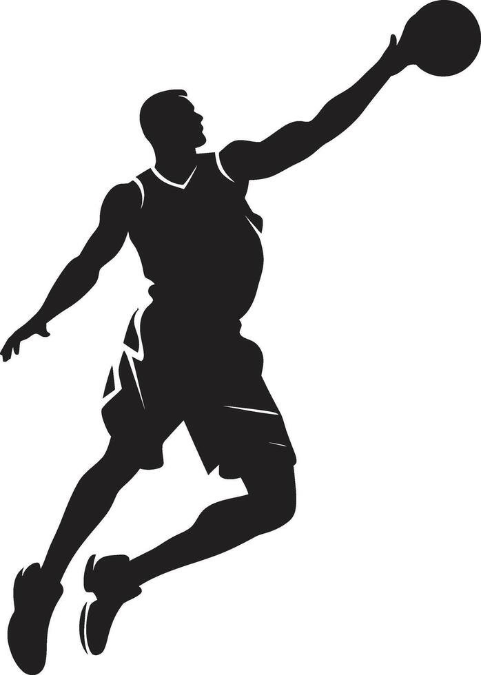 zuschlagen Poesie Basketball Spieler Dunk Vektor Logo Meisterstück Dunk Dynamo Vektor Kunst zum hoch Oktan Reifen