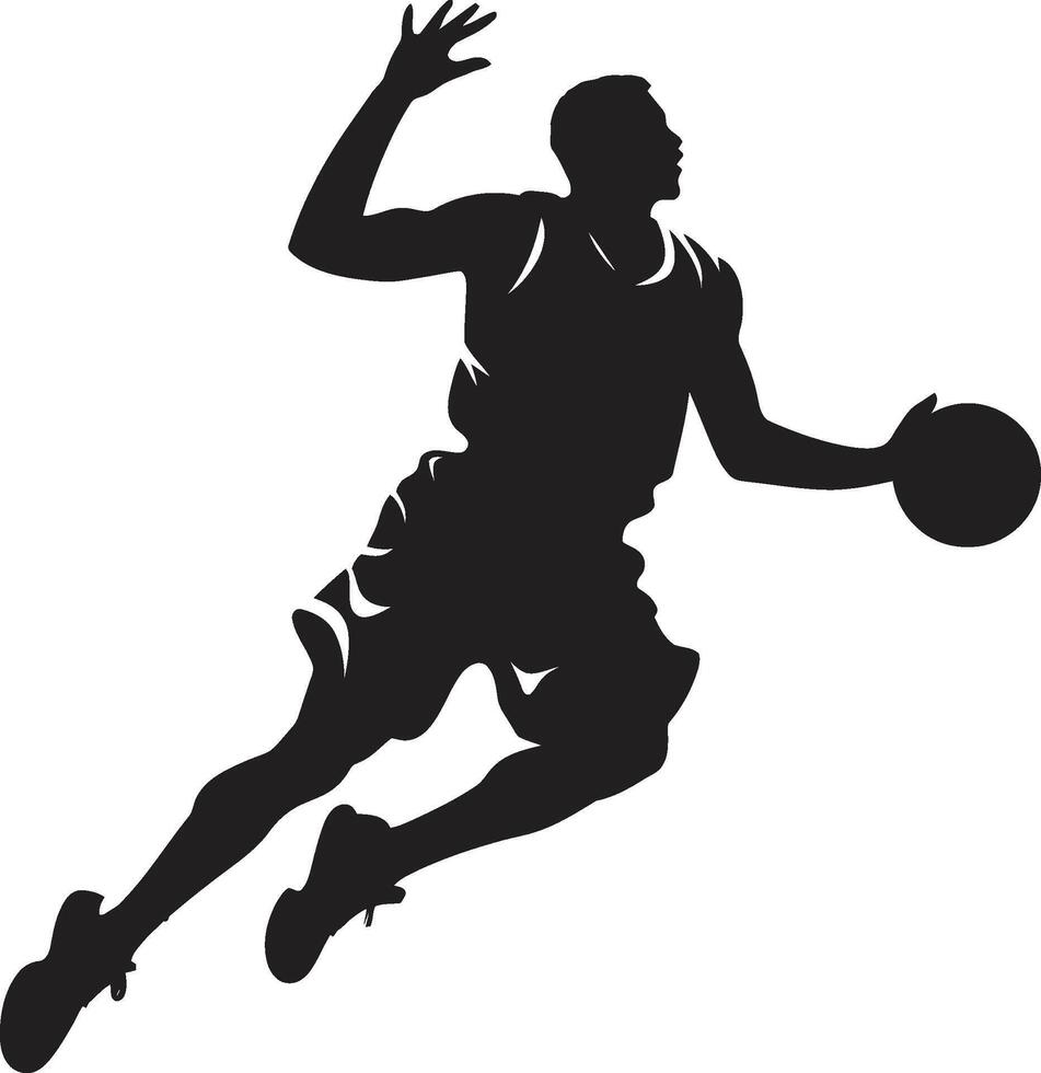 Schwere Guru Vektor Logo zum zuschlagen Dunk Liebhaber himmelwärts Zepter Basketball Spieler Dunk Vektor zum regierend Könige