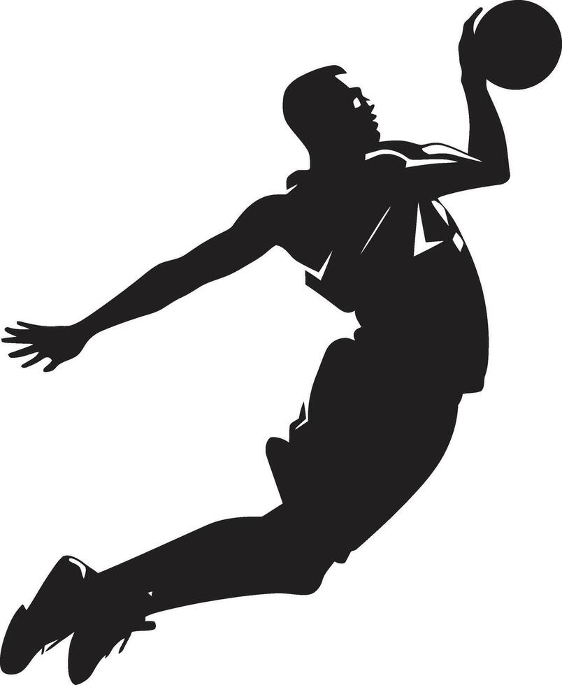 zuschlagen Souveränität Vektor Kunst zum Eintauchen Monarchen Luft allegro Basketball Spieler Dunk Vektor im Vektor Tempo