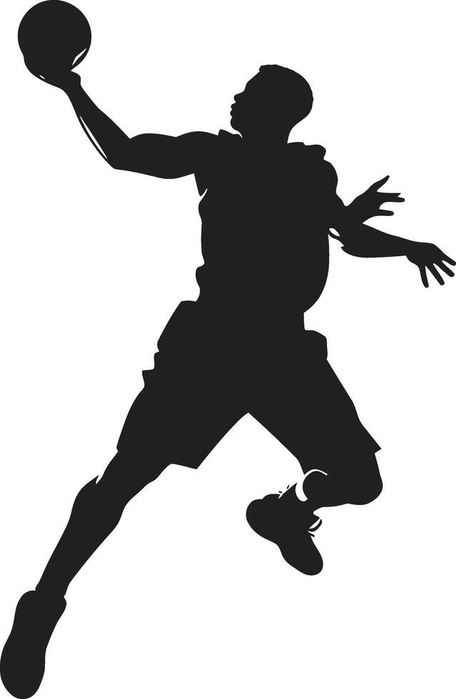 Luft Behörde Dunk Vektor Symbol zum Band Kommandanten Rand Rhapsodie Basketball Spieler Dunk Vektor Logo im Vektor Harmonie