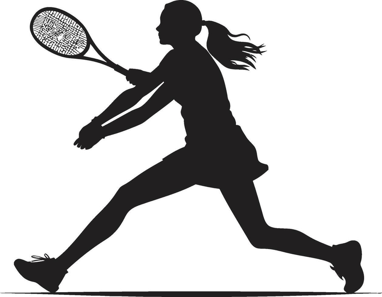 racket renässans tennis spelare logotyp i vektor konst smash suverän vektor design för tennis royalty