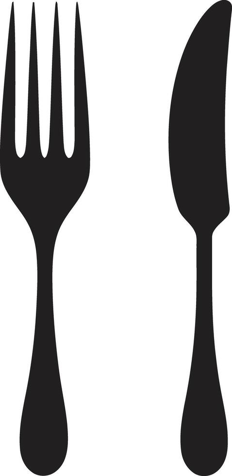 kulinarisch Symphonie Kamm elegant Vektor Design zum Essen Exzellenz künstlerisch Besteck Emblem Vektor Logo zum stilvoll Essen Symbol