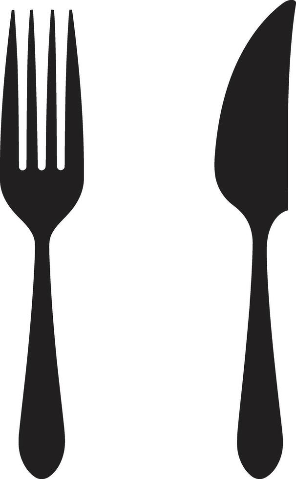 gourmet gastronomi insignier vektor logotyp för kulinariska förträfflighet elegant dining emblem gaffel och kniv vektor ikon i eleganta design