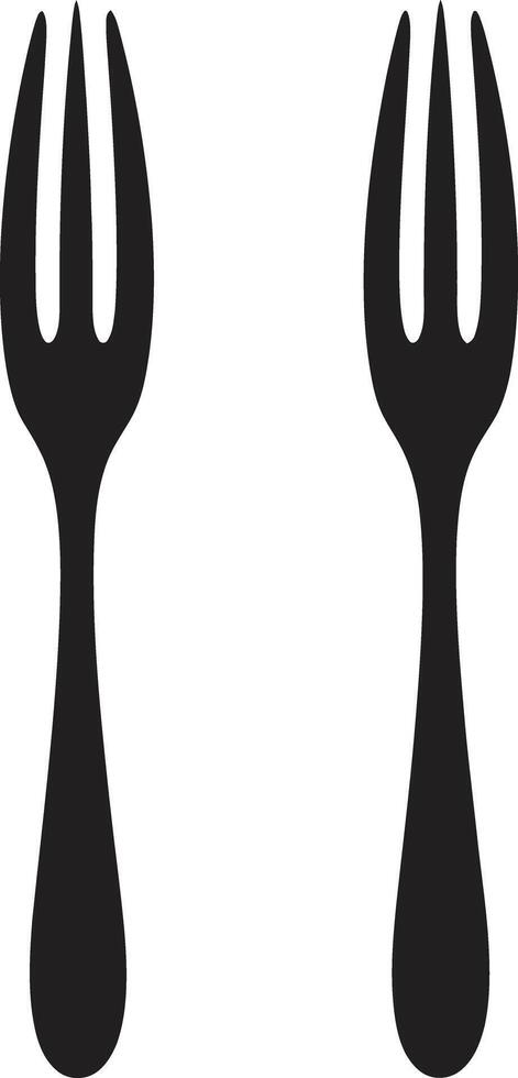 Bistro Klinge Abzeichen Vektor Design zum anspruchsvoll kulinarisch Symbol epikureisch Etikette Emblem Gabel und Messer Symbol im raffiniert Vektor Kunst