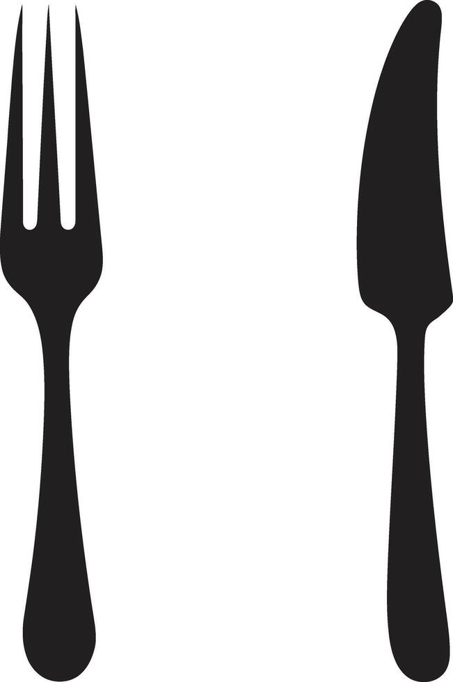 Gourmet Essen Insignien Vektor Logo zum kulinarisch Exzellenz mit Gabel und Messer Symbol Geschwindigkeit Wirbel Emblem Formel 1 Rennen Auto Vektor Symbol im hoch Geschwindigkeit Design