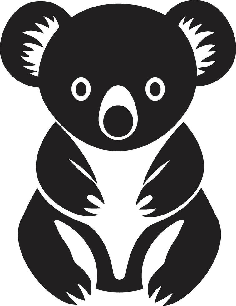 australisch baumartig Emblem Vektor Design zum Koala Erhaltung Baum oben Schatz Insignien Koala Vektor Symbol zum Umwelt Bewusstsein