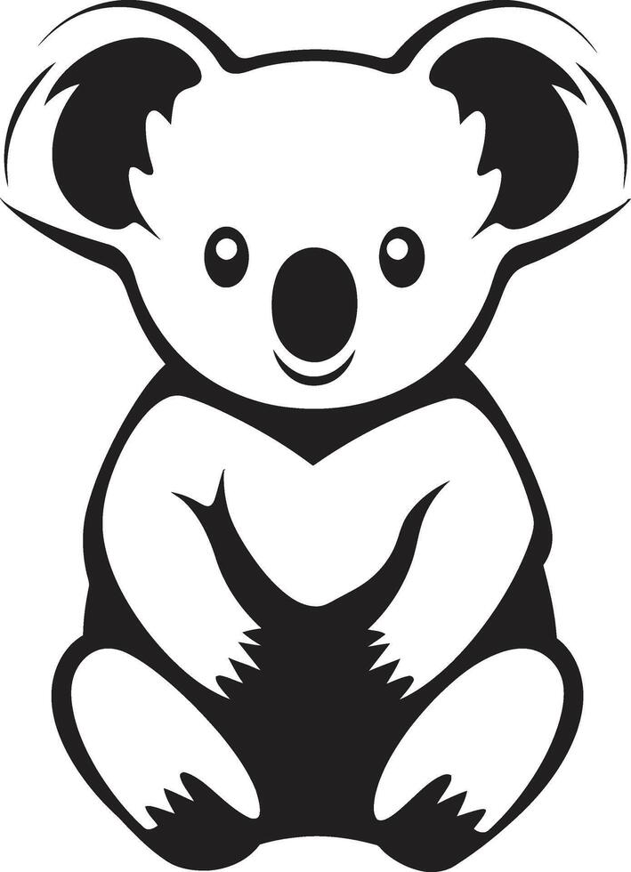 Baum oben Schatz Kamm Vektor Logo zum Koala Erhaltung australisch baumartig Emblem Koala Vektor Symbol zum Natur Harmonie