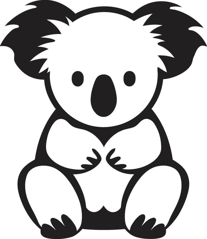 australisch baumartig Emblem Vektor Logo zum Koala Erhaltung Baum oben Schatz Insignien Koala Vektor Symbol zum Umwelt Bewusstsein