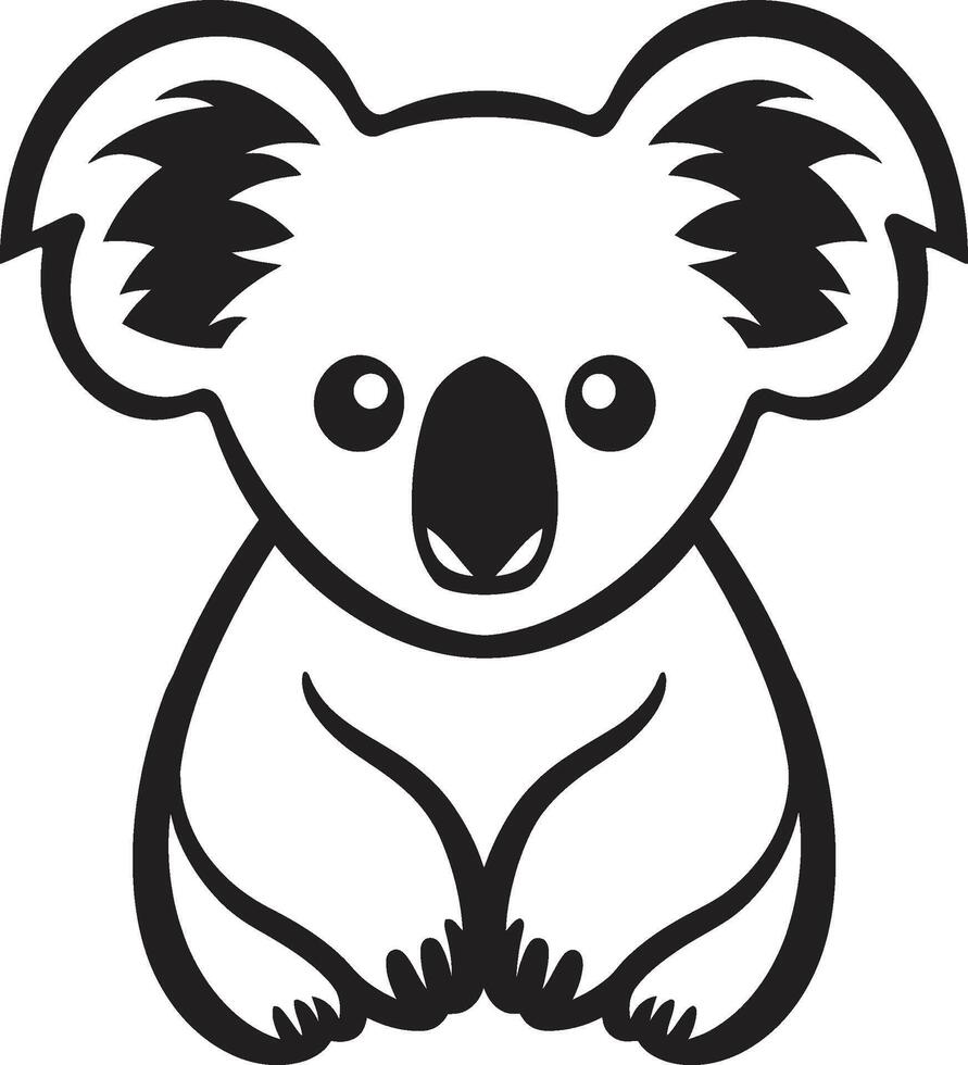 träd- ambassadör bricka koala vektor logotyp för natur harmoni eukalyptus sändebud insignier koala vektor ikon i eleganta design