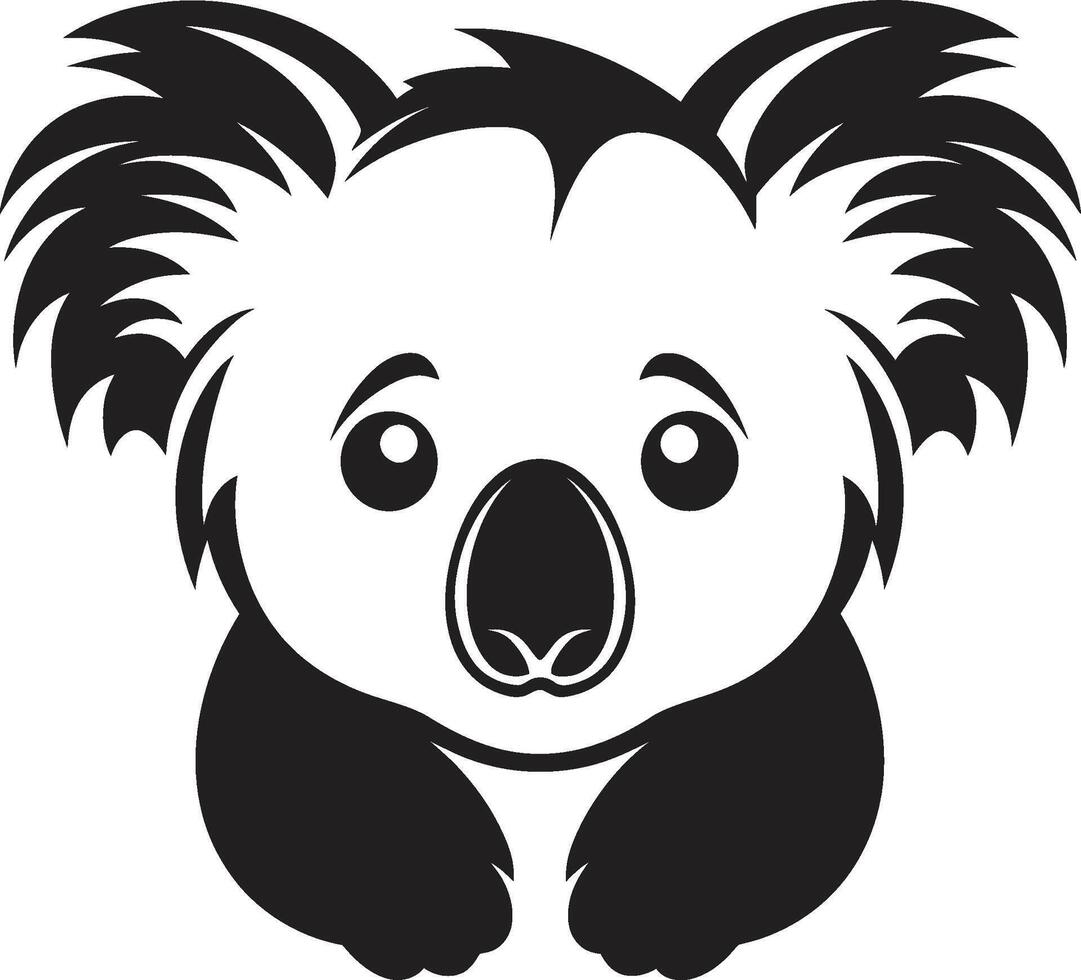 Baum oben Schatz Kamm Vektor Logo zum Koala Erhaltung australisch baumartig Emblem Koala Vektor Symbol zum Natur Harmonie