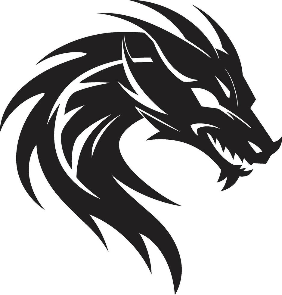 himmlisch Waage Abzeichen Vektor Logo zum kuei Drachen göttlich Leistung Mystiker kuei Drachen Kamm Vektor Design zum legendär Majestät