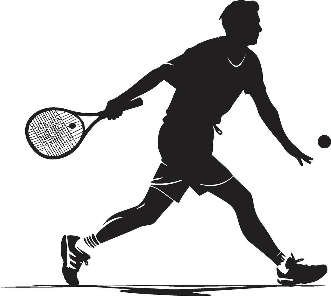 Sieg Geschwindigkeit Insignien Vektor Design zum gewinnen Tennis Symbol agil Vorteil Abzeichen Tennis Spieler Vektor Logo zum schnell Athlet